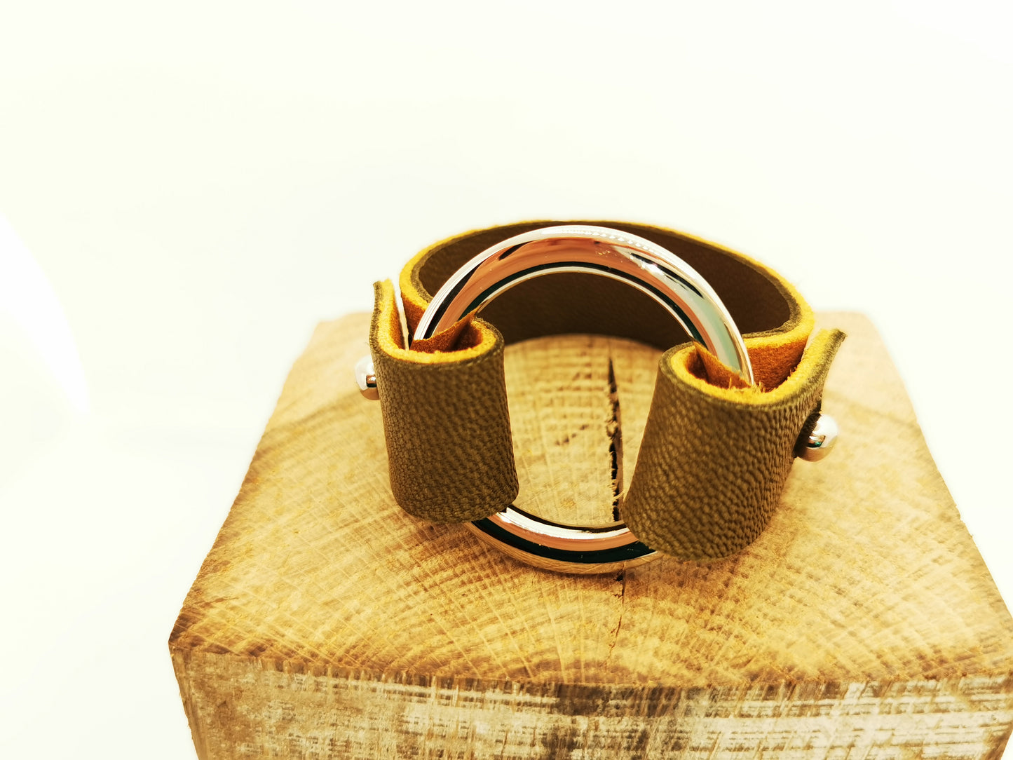 Bracelet réversible en cuir