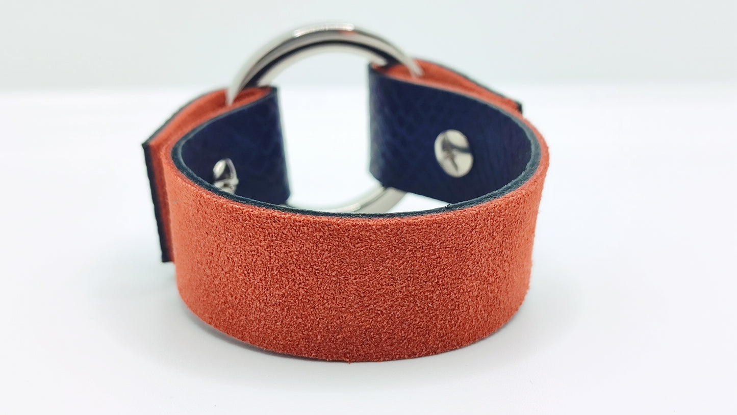 Bracelet réversible en cuir